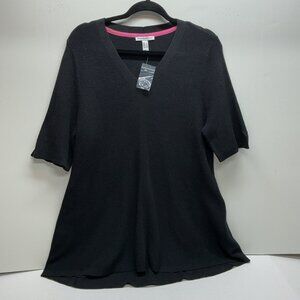 LARGE SWEATER ELBOW LENGTH ISAAC MIZRAHI LIVE A377026